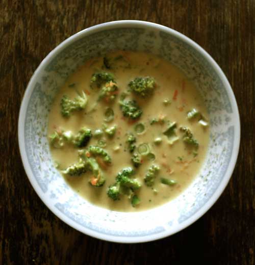 Recipe for TGI Fridays Broccoli Cheese Soup Copycat