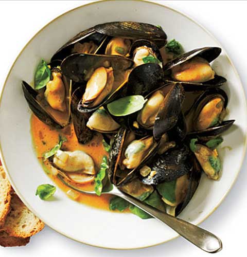 Curried Mussels With Coconut Milk Recipe