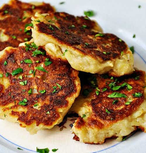 These traditional Irish potato pancakes are a simple dish that is so deliciously creamy on the inside with crispy goodness on the outside. Always make extra mash potatoes just to have these the next day!