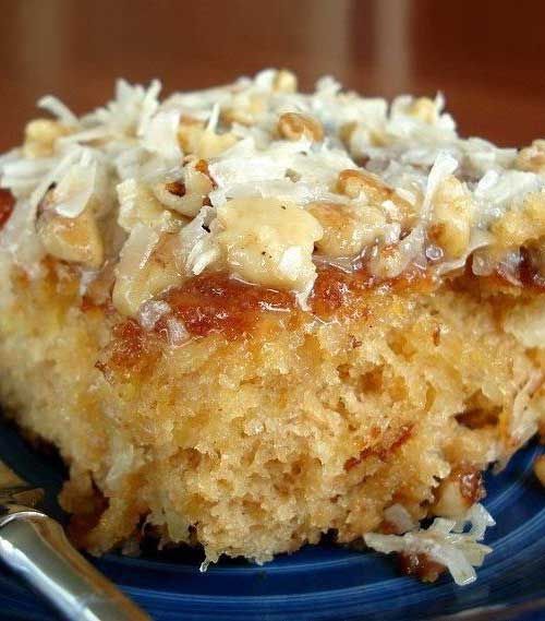When a friend brought this to a church supper, EVERYONE insisted on getting the recipe. Very moist and delicious.. This really is just about a do nothing cake, unless you count walking across the street to the neighbor's to borrow sugar!