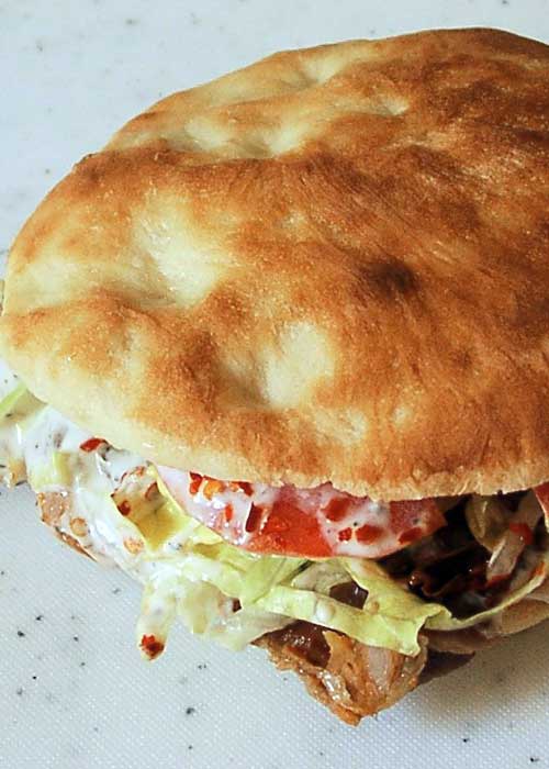This Middle-Eastern sandwich is gaining in popularity around the world. The place we get them from makes them the size of your head!