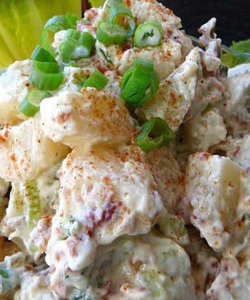 Recipe for Ranch Potato Salad - I have kept this recipe a ranch secret, but I have decided to share it. This is my variation of a French classic garlic potato salad.