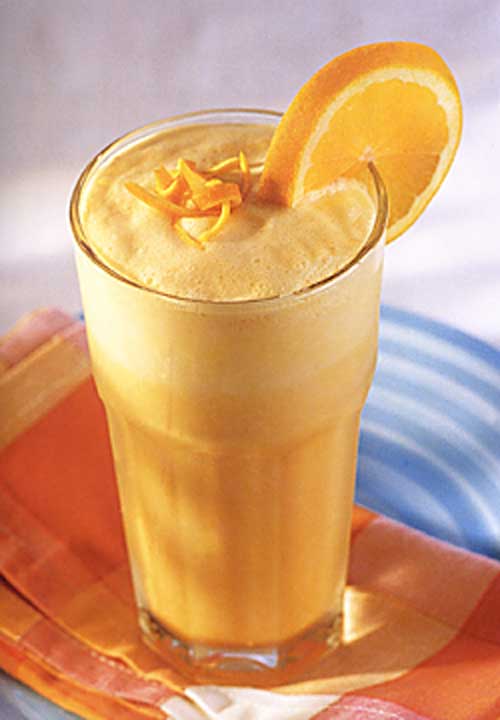 Recipe for Copycat Orange Julius - At one of our brunches, someone made THE.BEST. drink- a knock off of an Orange Julius. Even if summer never gets here, it’s time for one of these!