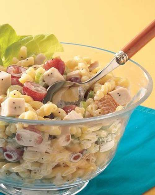 Chicken Pasta Salad with Poppy Seed Dressing