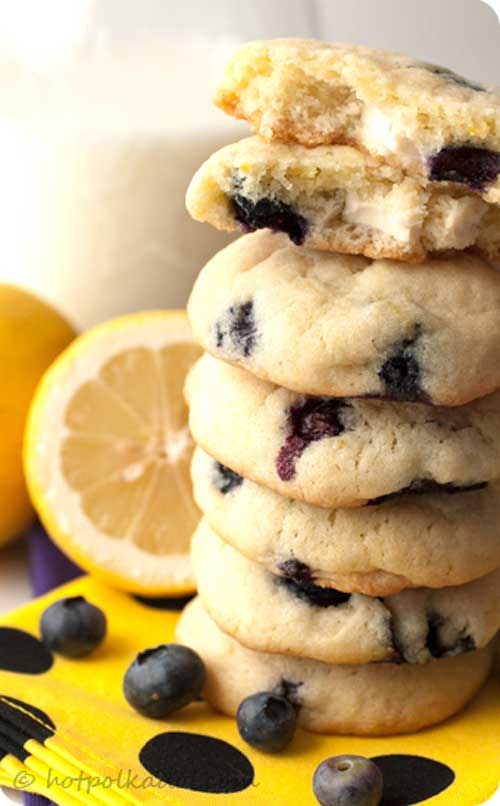 Lemon Blueberry Cheesecake Cookies