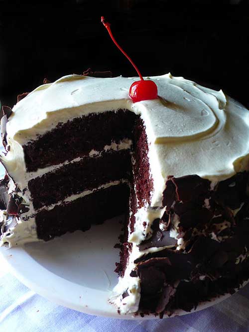 Recipe for Chocolate Dream Cake - Chocolate chiffon cake with whipped cream frosting and chocolate shavings for garnish. In Hawaii this is known as the chocolate dream cake. And for chocolate lovers…this cake does not have to be just a dream any longer…you can make it a reality!