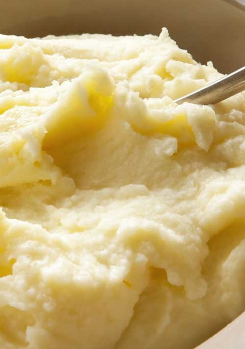 Lighter Creamy Garlic Mashed Potatoes