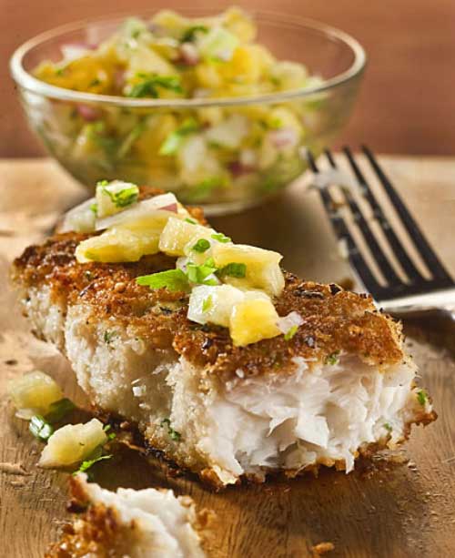 “Crispy-crunchy gets our vote every time,” wrote JeanMarie Brownson in her column Dinner at Home. Her memorable pan-fried Macadamia Coconut Crusted Fish won our vote, and stomachs, handily.