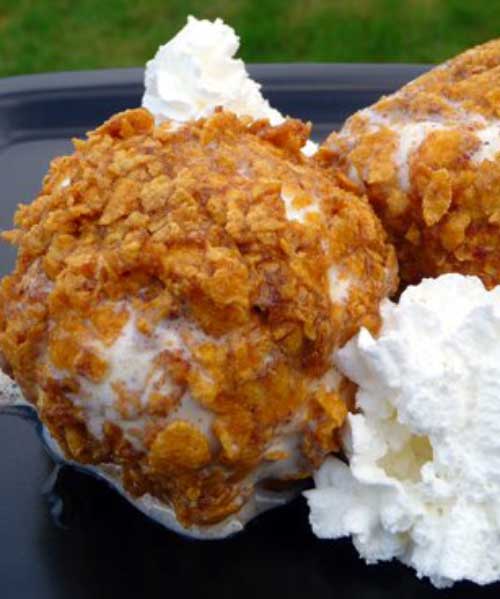 Oh how I have fond memories of eating these as a child. Now...I can have Deep Fried Ice Cream anytime I want, and maybe even share some with the kiddos.