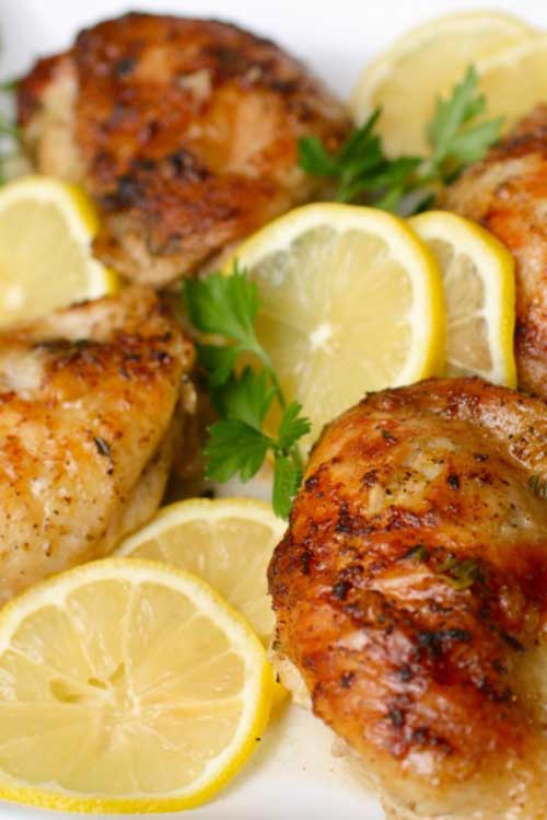 This easy lemon chicken recipe is one of our most popular main dish chicken recipes. Pair it with crisp veggies and a side of rice for a delicious dinner.
