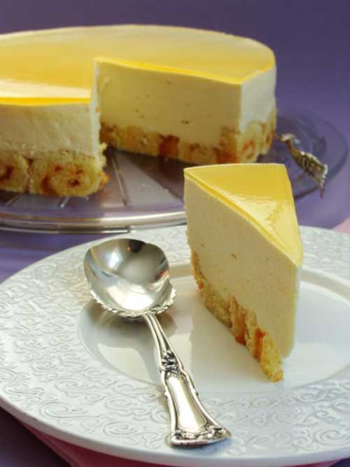 If you are not going to be going on a tropical vacation, this Mango Mousse Cake is the next best thing! If you are going on a tropical vacation, keep it going with this cake.