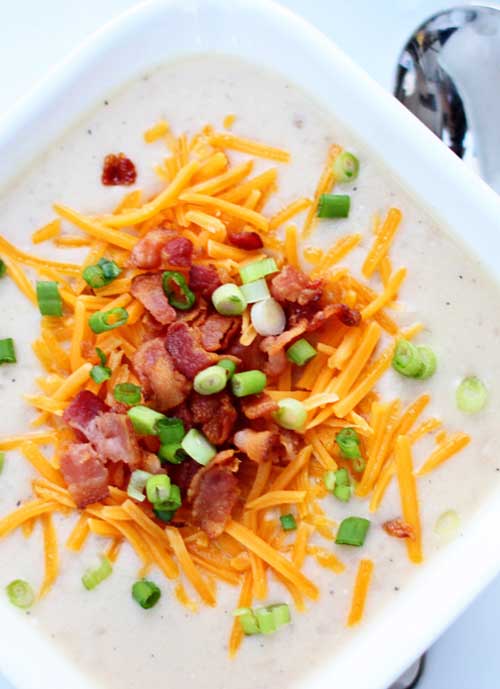 It took me less than 10 minutes to throw this Crockpot Creamy Potato Soup together, and it is the best Potato soup I’ve ever made.