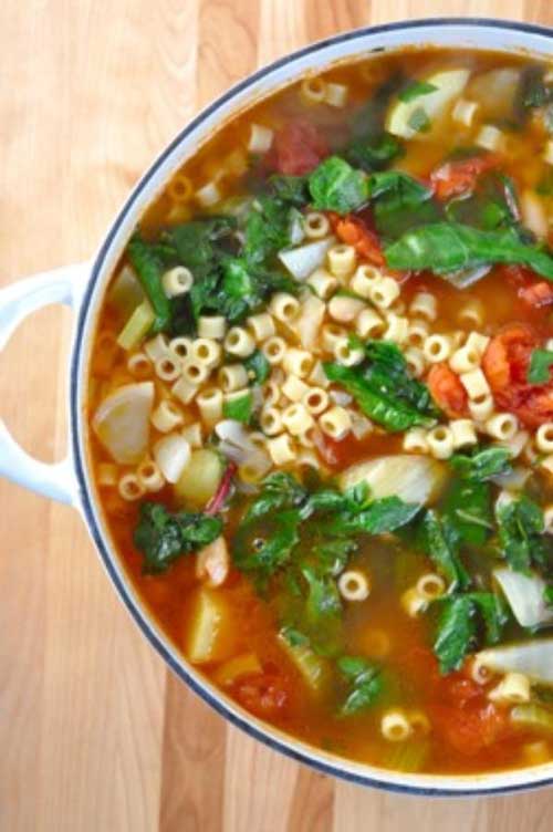 Try the warmth and heartiness of a hot soup. This Winter Minestrone Soup is an easy and quick soup to prepare, and wonderful to enjoy with a loaf of crusty Italian bread.