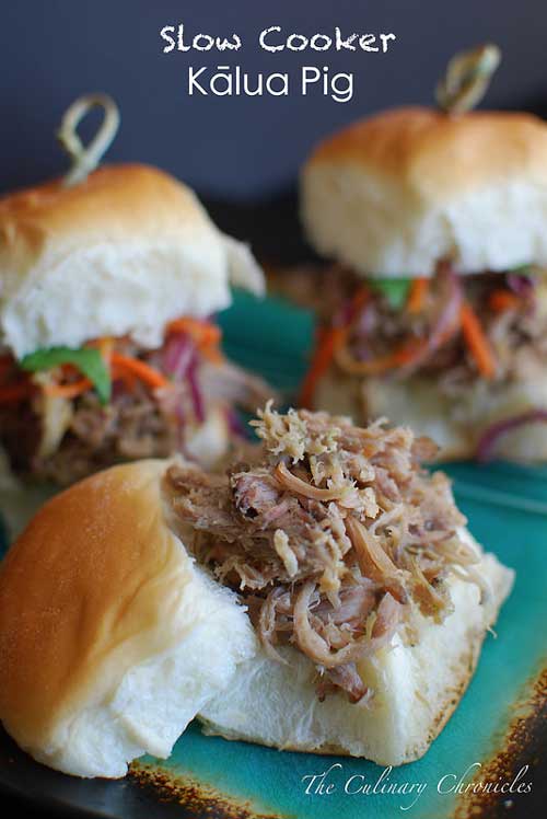 This Slow Cooker Kalua Pork recipe is a really fool proof method of creating delicious pulled pork...since you throw everything into the pot and then twiddle your thumbs for the next 10 hours.
