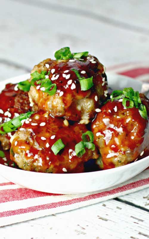 Juicy, tender, and moist with outrageous flavor. These are The Best Meatballs Ever with their ultimate savory, sweet and tangy combination. The perfect addition to any game day or holiday party!