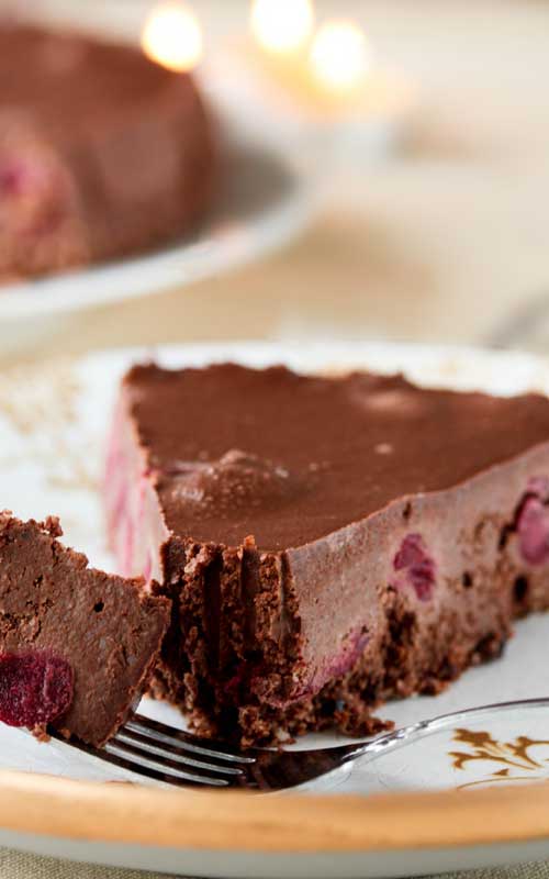 This Black Forest Chocolate Cheesecake drew quite a knockout reaction when I made it, and I’m sure you can see why. It is bursting with sweet cherries layered between a chocolate crust and a creamy chocolate cheesecake filling.