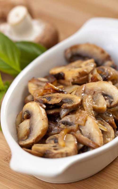 These Sauteed Mushrooms are one of the easiest and most yummy ways to enjoy your mushrooms. Delicious as a side, an appetizer, or added to  a salad.