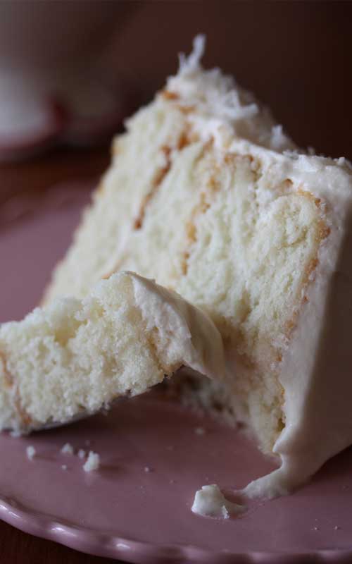 This Southern Style Coconut Cake is really beautiful, and the coconut flavor in the cake was nice and subtle. The frosting is out of this world delicious and not coyingly sweet or rich...perfect!!