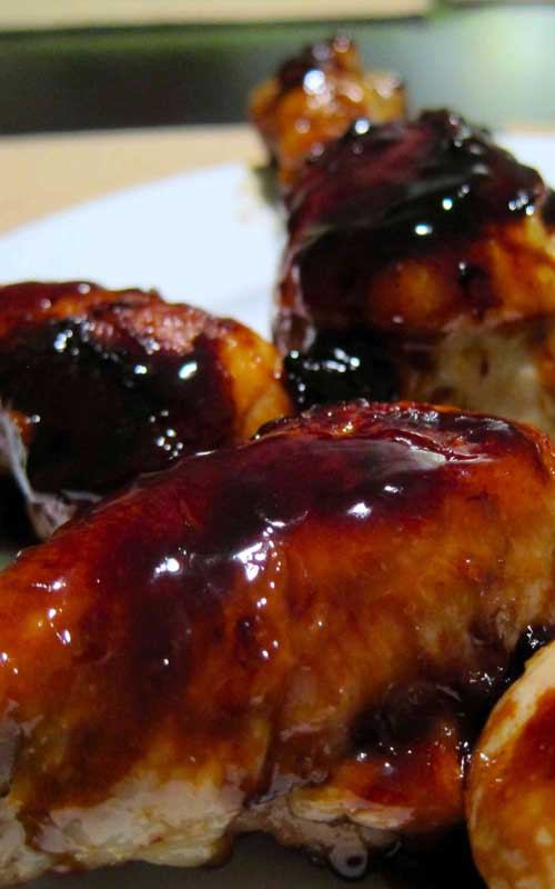 Recipe for Sweet Soy Glazed Chicken - These sweet and sticky chicken drumsticks are easy to make and everyone loves them. Great as an appetizer or as a main dish served with rice and a veggie.