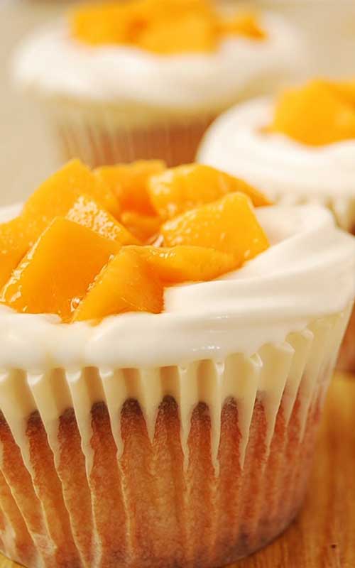 If you love cream cheese and mango together with a super light and moist, bakery-like cupcake...then these Mango Cream Cheese Cupcakes are for you!