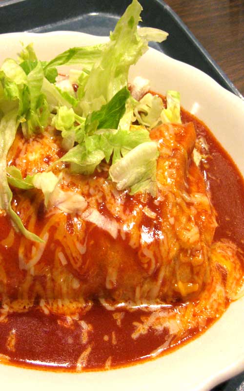 Very easy, yet very good smothered burritos. I got this recipe from a friend, and everyone I serve them to asks for the recipe.