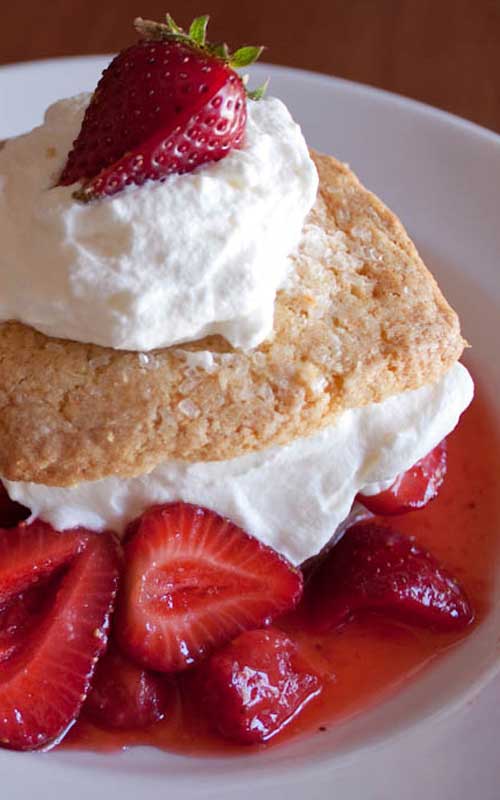 If you have a pint or two of strawberries sitting on your counter and wonder what to do with them, consider trying this simple and delicious Strawberry Shortcake recipe!