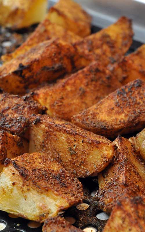 These Old Bay Style Potato Wedges pack so much more flavor, and are super easy to make. You can whip up a batch in the time it takes to make boring old bagged, frozen fries