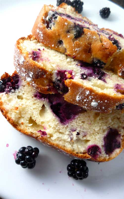 With this Blackberry Yogurt Cake recipe you can bake your cake, and eat it too! A super-moist, delectable, and not overly sweet treat that is perfect for dessert or tea-time.